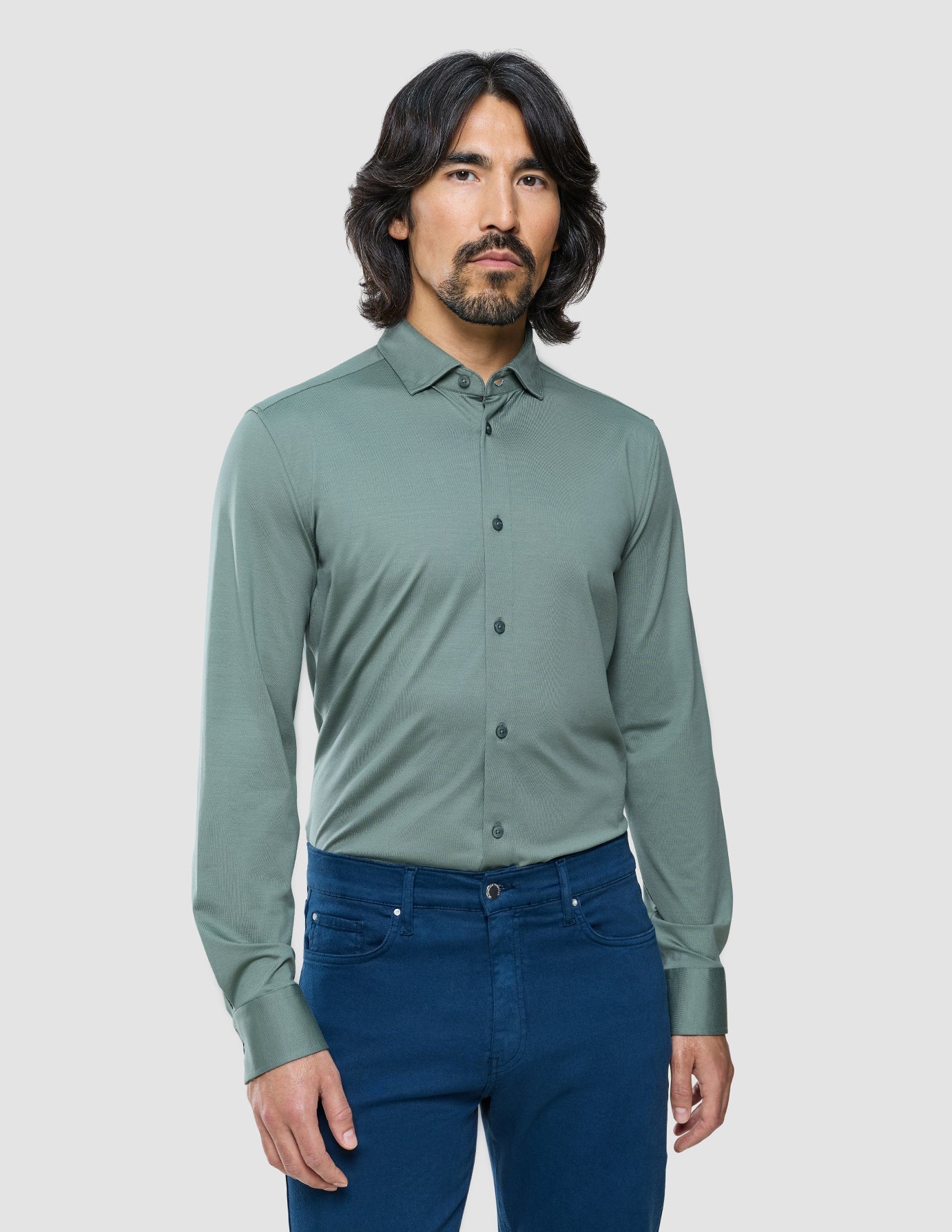 Classic Shirt Mist Green Regular